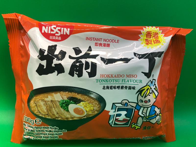 Nissin Deme Ramen Hokkaido Miso Tonkotsu Flavour Instant Noodles 100g Salt Flour Food Traditional 1
