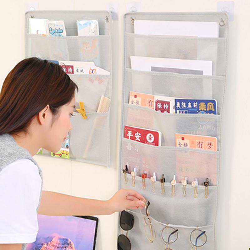 Document Hanging Storage Bag Oxford Cloth Storage Pocket Chart Hanging File Folding Holder Cascading Fabric Organizer For Office 0