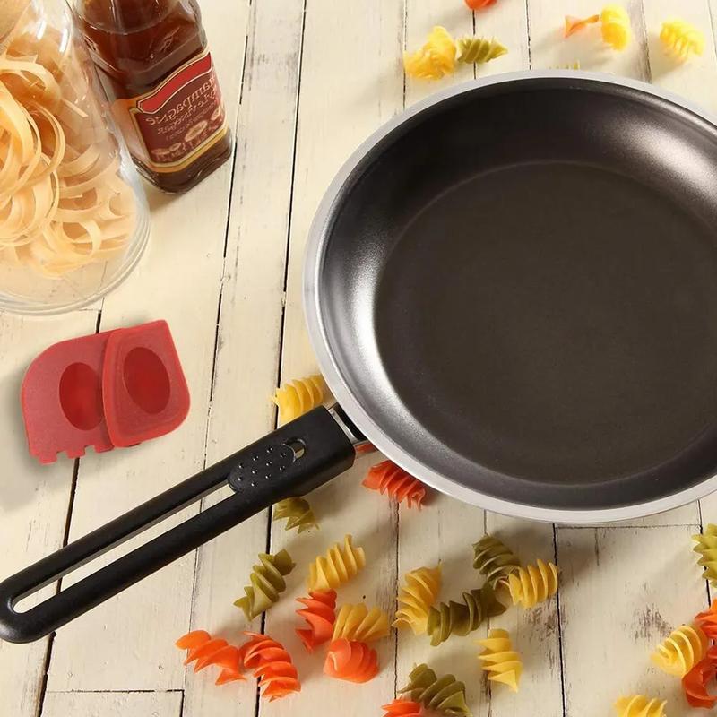 Plastic Grill & Pan Scrapers Cleaner Black Tool Durable Set For Cast Iron - 2pcs 5