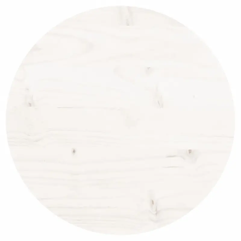 Table Top Round White Ø30x3 cm Solid Wood Pine 1