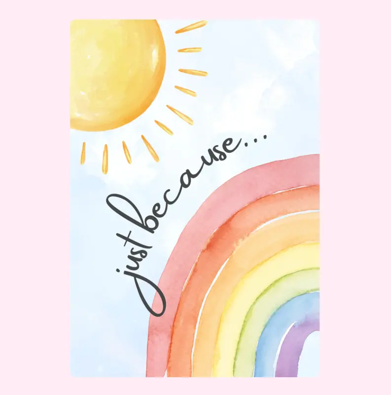 Just Because Rainbow Gift | Lovingly baked for someone who matters | MailBakes Letterbox Cake | Freshly Baked Gift | Free UK Next Day Delivery | Handmade in the UK | A Thoughtful Treat for Any Occasion 1