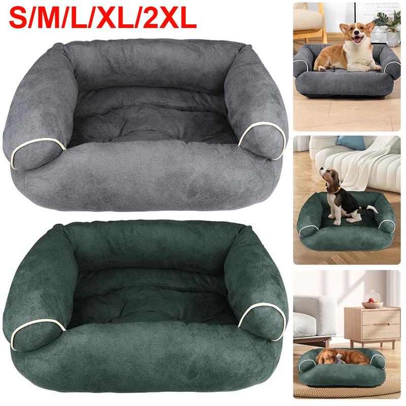 [UK Stock] S-2XL Pet Sofa Dog Bed - Deep Sleep Pet House, Thickened Warm Cat Mat, Small Kennel, Winter Blanket 1