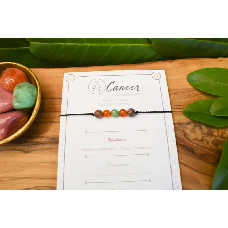 Cancer Crystal Bracelet - Natural Crystal Bead jewellery 3