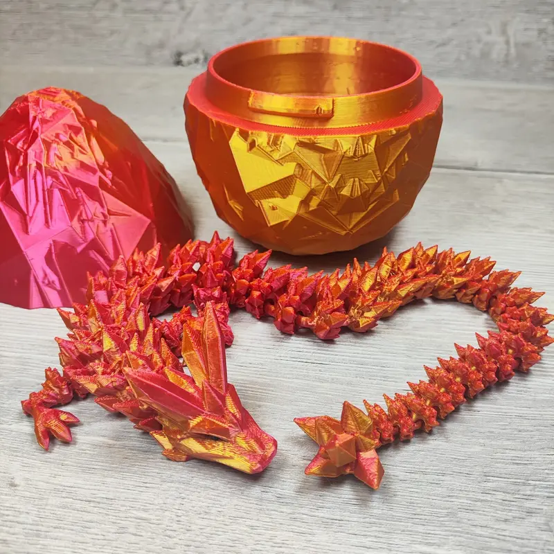 Crystal Dragon in Egg – 3D Printed Fantasy Collectible 5