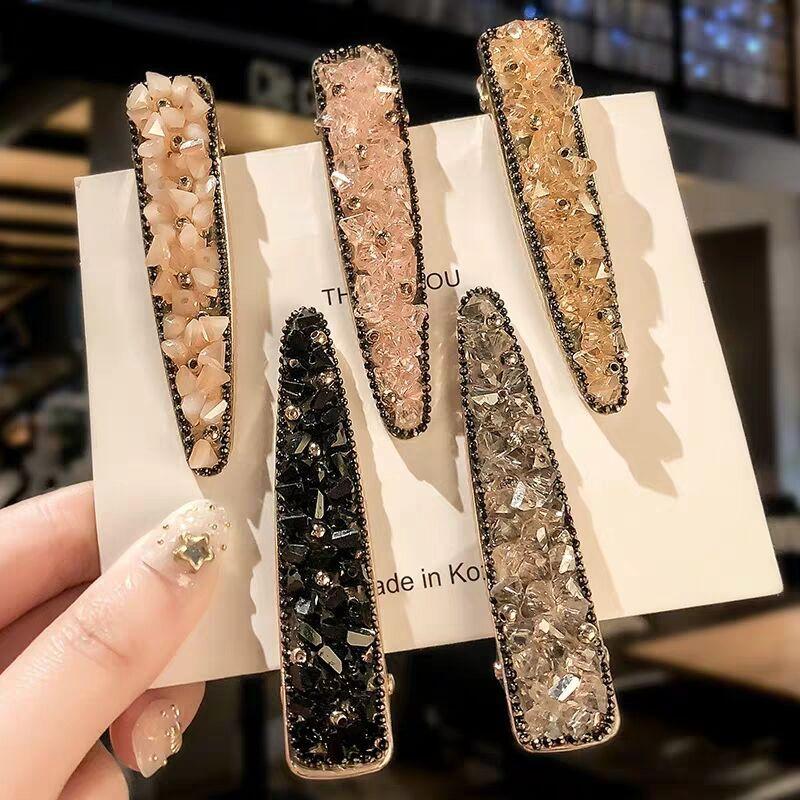 Crystal Embeded Luxurious Hairclip, Perfect Mother's Day Gift, Natural Stones, Heavy Duty, Thick Hair, Unisex, Detangle Hair, No Hair Loss, Hair Accessory, Bobby Pins, Quality All Purpose Occasion  Modern Trendy Various Color hair  grip 1