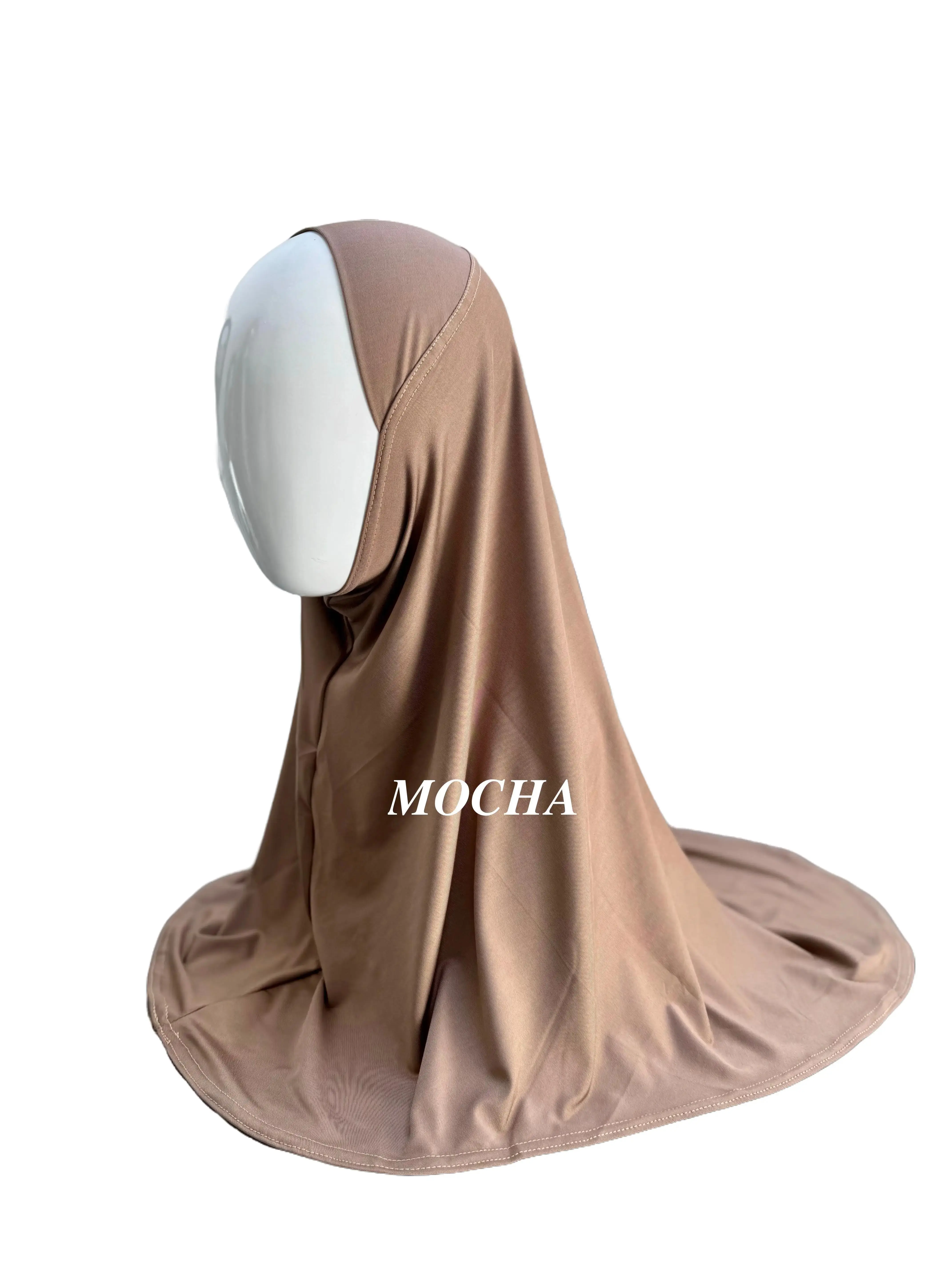 Instant Comfort One Piece Ready Hijab - Quick-Fit Khimar Wrap, Easy Wear, All-Season Stretch Fit Modest Wear, Pull-On Versatile Quick Style Hijab Wrap”