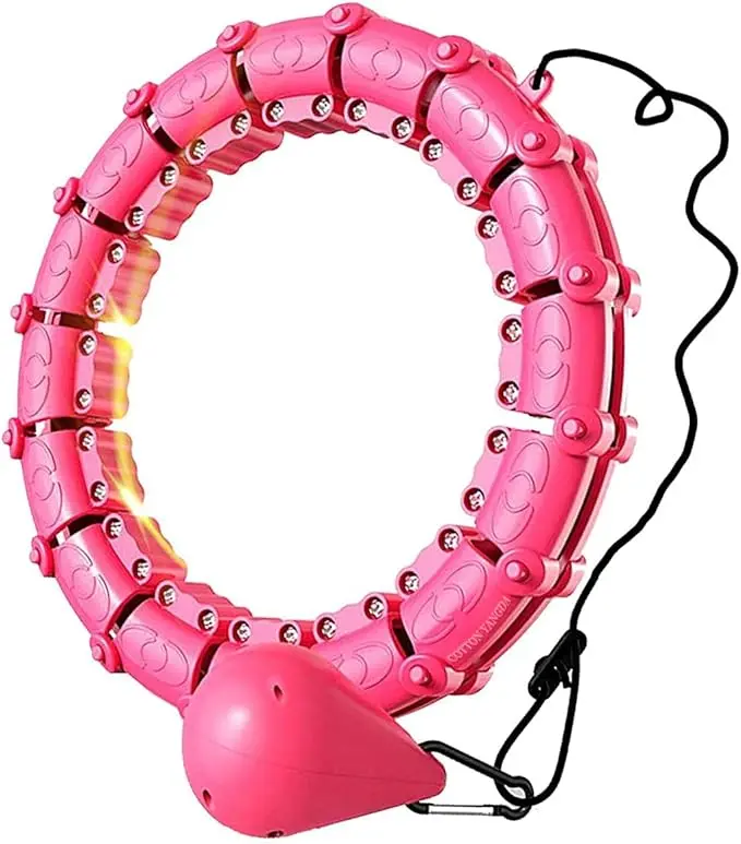 Weighted Hula Hoops With Counter, Fitness Exercise for Home Workout/Fitness Classes/Personal Training/Gym, Adjustable Links/Smart Sensors and Tracking digital counter, Real-Time Display, Express Shipping hoop pool