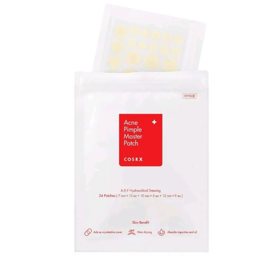 COSRX Acne Master Patch for Skin Repair - Quick & Easy Treatment with 24 Patches in Three Sizes - Comfort, Pimple Skincare Hydrocolloid