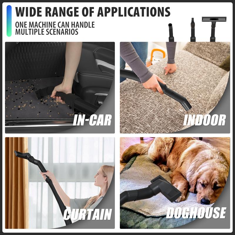 3-in-1 800W Wet & Dry Vacuum Cleaner, 3 Functions (Dry/Wet/Blow), >16kPa Powerful Suction, 15L Capacity, HEPA Filter, with Swivel Wheels for Easy Mobility, Ideal for Carpets, Home, Shops, Office, Cars, Large Areas & Commercial Cleaning! vacuuming 7