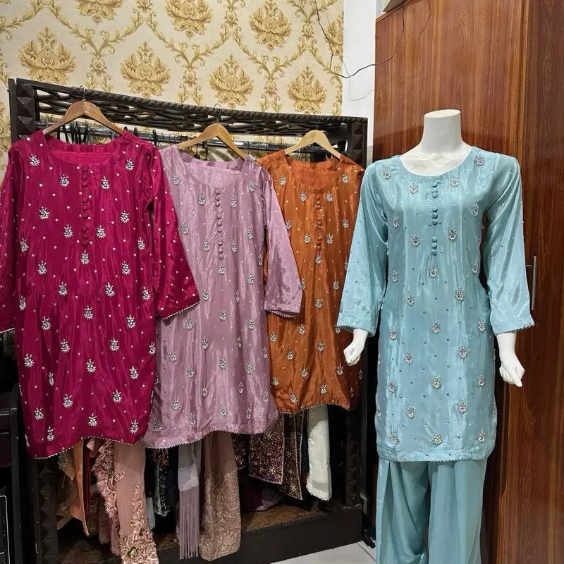 Farshi shalwar on Silk Eid special available in Small/Medium/Large