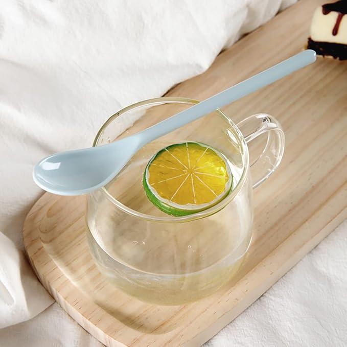 Product Introduction of 5 Pcs Long Handle Melamine Spoons Colorful Coffee Spoons Cocktail Stirring Spoons Yogurt Mixing Teaspoon for Ice Cream Milk , #Cutlery #Tableware 4