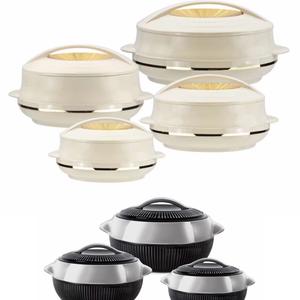 Insulated Casserole Serving Pots Hotpots Kitchen Handles Thermal Stainless Lids Tableware Kitchen hot  pots