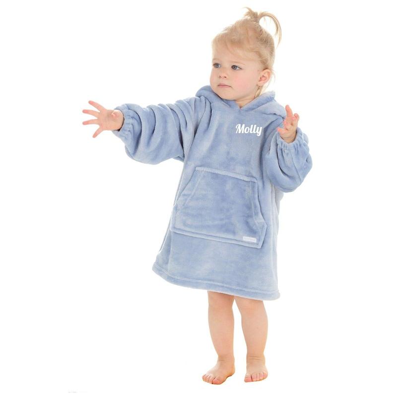 Personalised Kids Hoodie Bear Ear Oversized Blanket Hoody Soft 18ths-6 Years 3