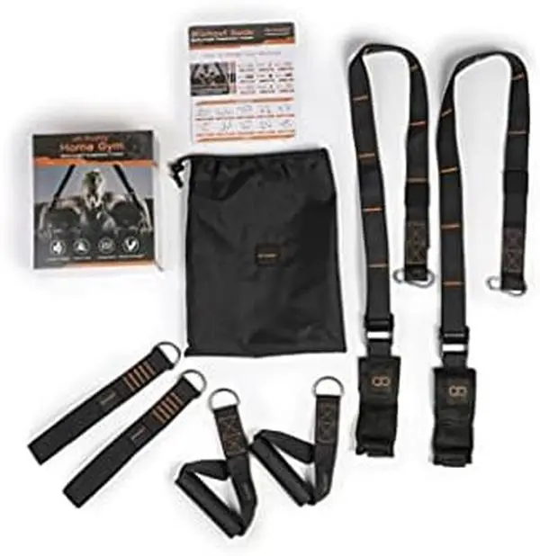 Suspension Trainer for Full Body Workouts. Home Gym Fitness Equipment with Adjustable Straps. Strength Training, Core Exercises, and Resistance Workouts. Portable Gym Accessories