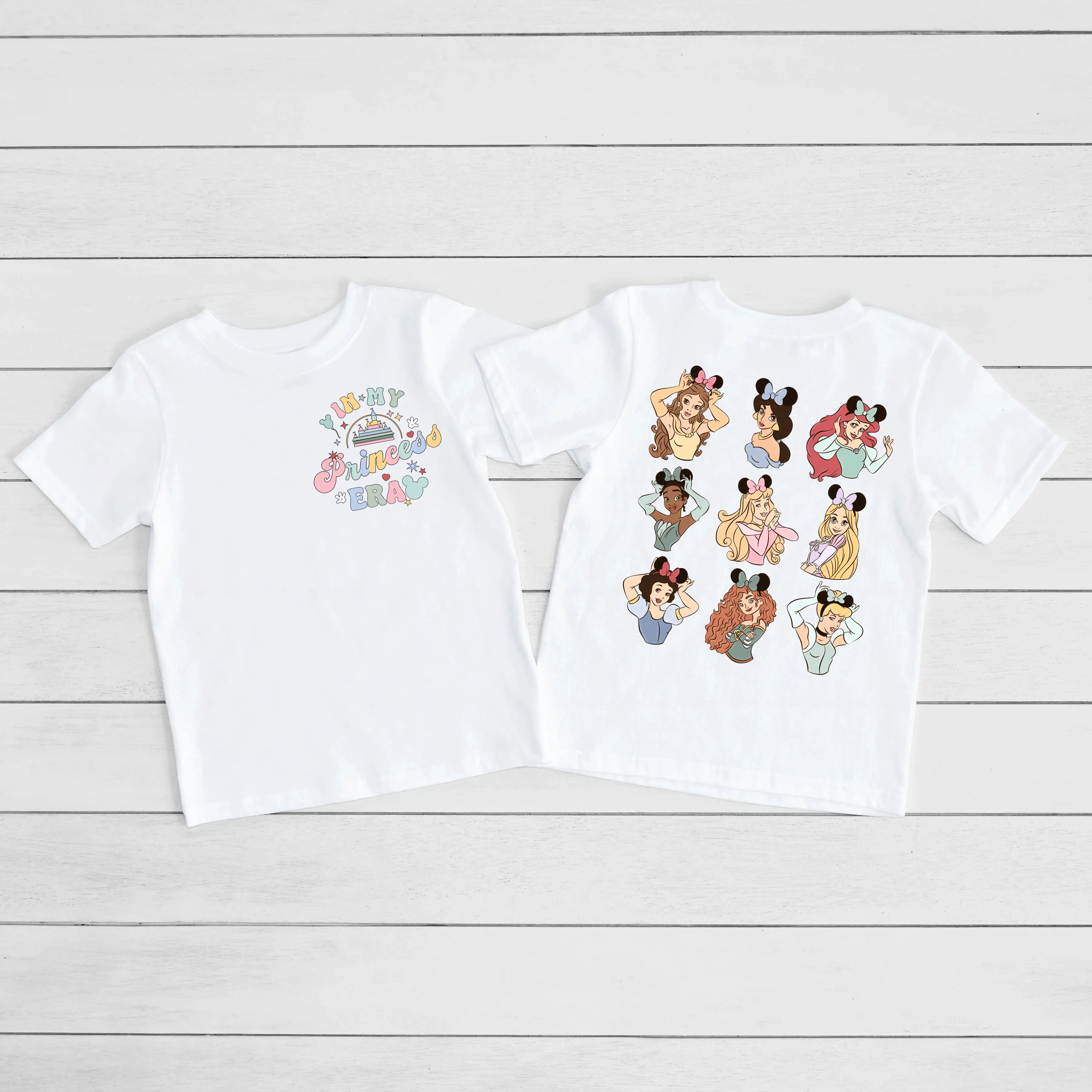 'In My Princess Era' Double Sided Print T-Shirt: Kids