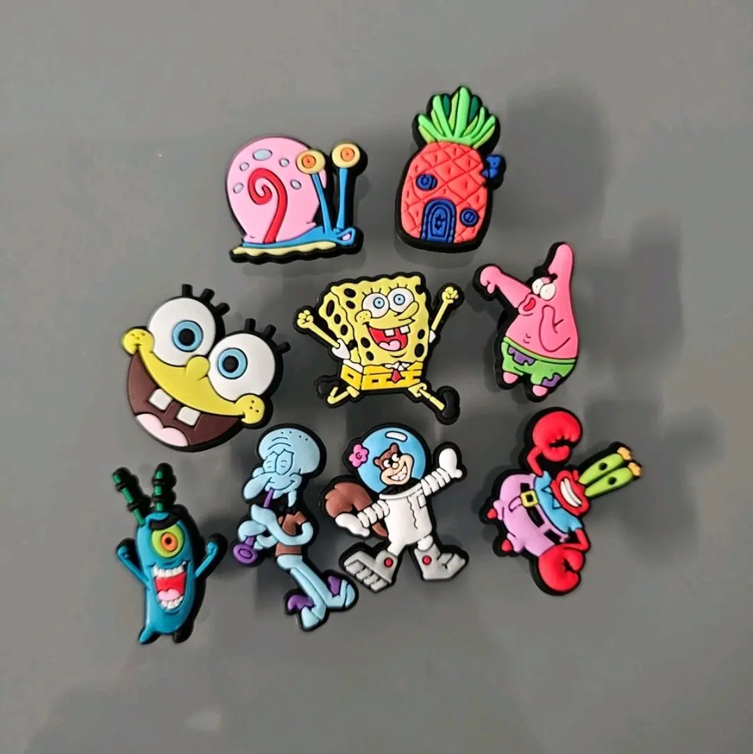sponge man  shoe charms