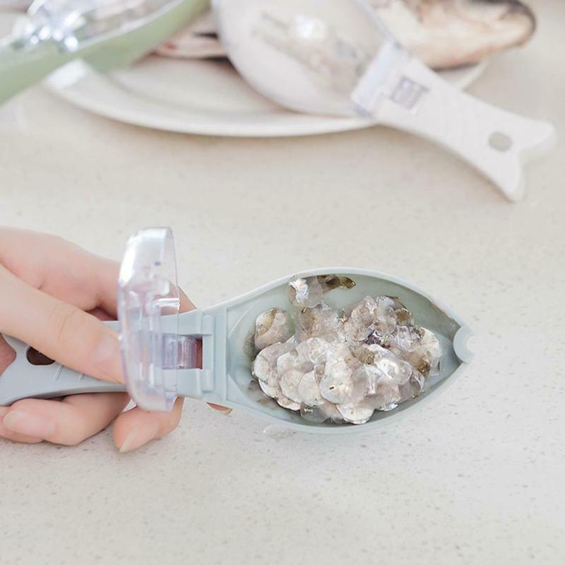 1pcs Fish Scale Remover Peeler Tool Scraper Grater Seafood Cleaner Cover Hanging 4