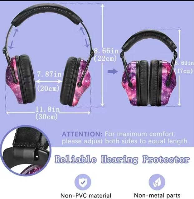Ear Defenders for Kids - Noise cancelling ear protection with extra thick soft foam - Super comfortable - Starry Sky 2