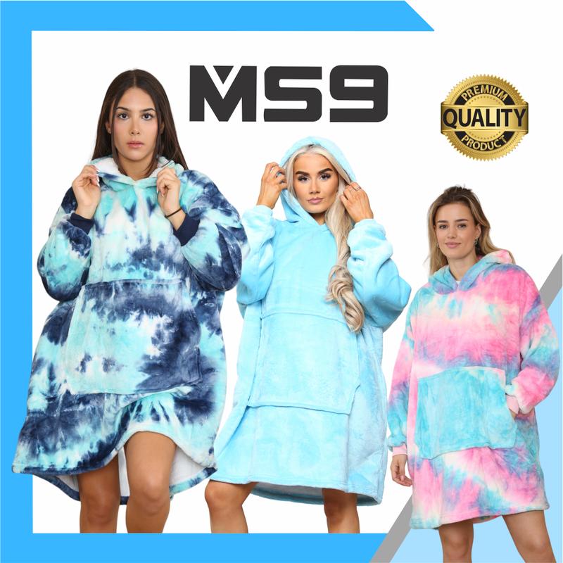 MS9 Oversized Blanket Hoodie Fleece Top With Sherpa Soft and Warm Lining | 15 Colours Available Comfort | Style Minimalist Pullover Basic Vibe Polyester Womenswear Sweaters Fits Long Sleeves 2