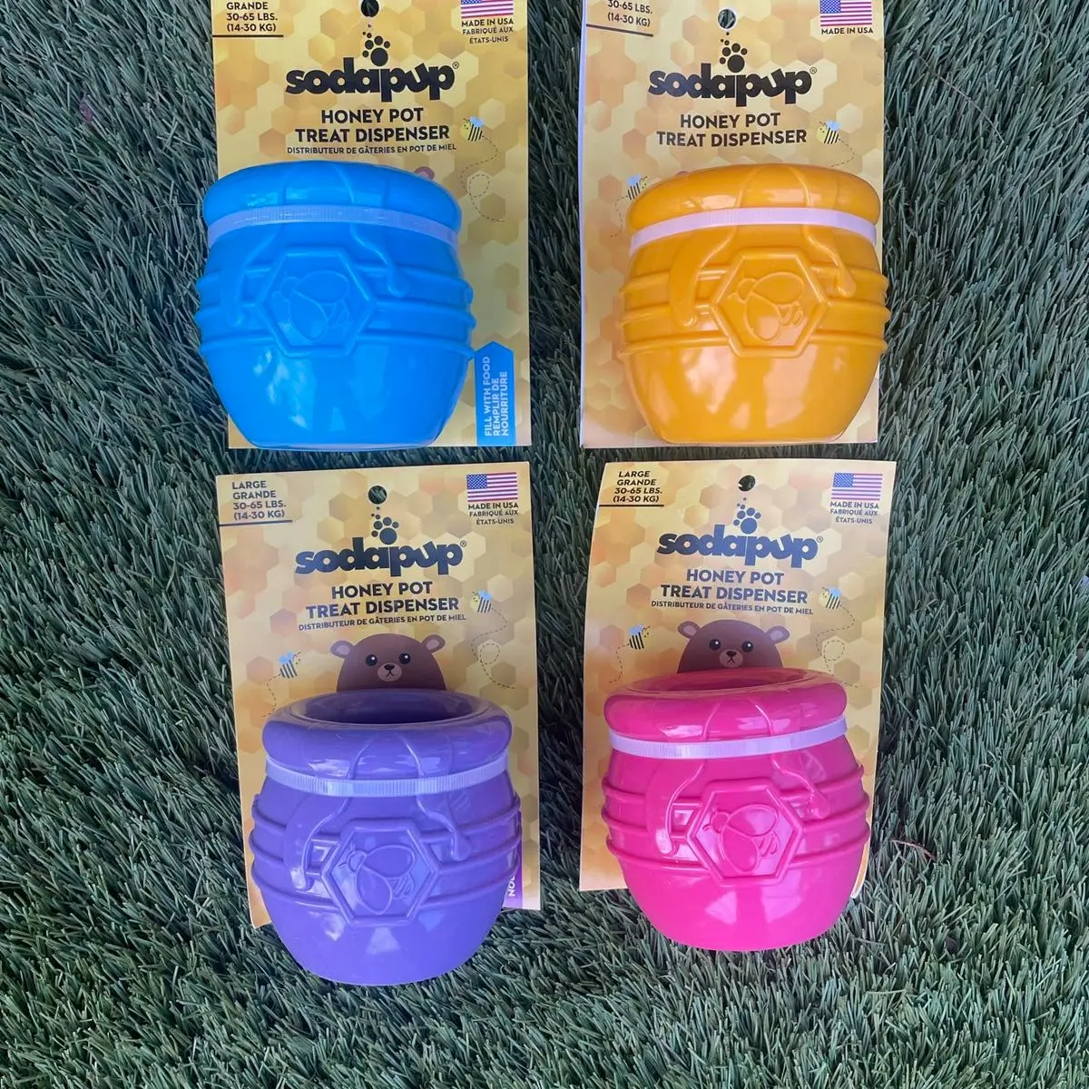 SodaPup PUP-X Honey Pot for Dogs, Dispenses Treats, Slow Feeder