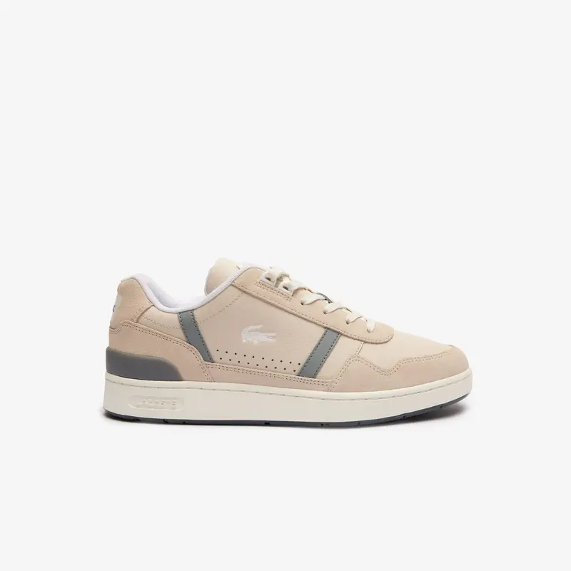 Mens Lacoste T-Clip Trainers in Off White 0