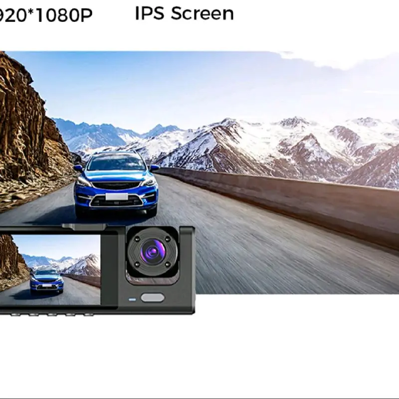 Front and Rear Car Dashboard recording Camra  1080P Dual Lens Car Dash Cam Recorder G Sensor DVR Front And Rear Camera Video 4