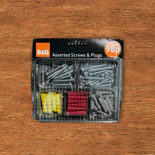 Pack of 72 Screw and Plug set