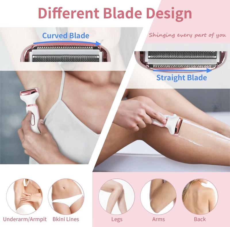 4 In 1 Electric Rechargeable Hair Removal Device, 1 Set Nose Eyebrow Face Razor For Gift, Wet & Dry Private Area Trimmer For Winter Gift, Electric Hair Removal Device For Women, Halloween, Christmas, Gadgets flawless  eyebrow 1
