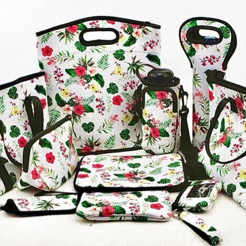 Neoprene products - water Bottle Holder, tote bag, lunch bags, sunglass holder, wine bottle case and more Drinkware Lightweight upto 75% off 2
