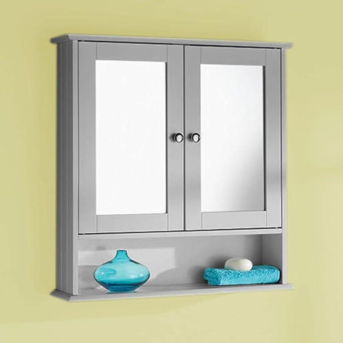 Homme Concept - Wall-Mounted Mirrors Cabinet, Bathroom Storage Unit, Bathroom Mirror With Shelf flat packed. 3