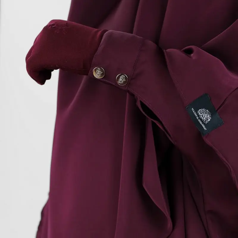 Bisht Abaya with Snap Buttons - More Colours - Womens Prayer Dress Zipper Pockets Wudu Friendly Abaya 48 to 64 Modest Fashion Women’s Islamic Clothing 2