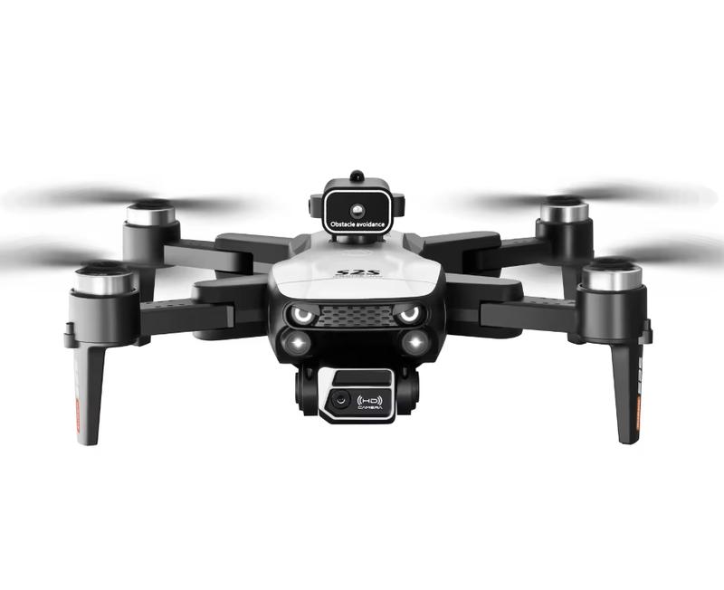 S2S mini drone with laser 4-way obstacle avoidance wide angle dual camera optical flow hovering brushless motor modern design metal plastic aluminium Accessories Blades Cable Charging Remote Control Chargeable beginner 2