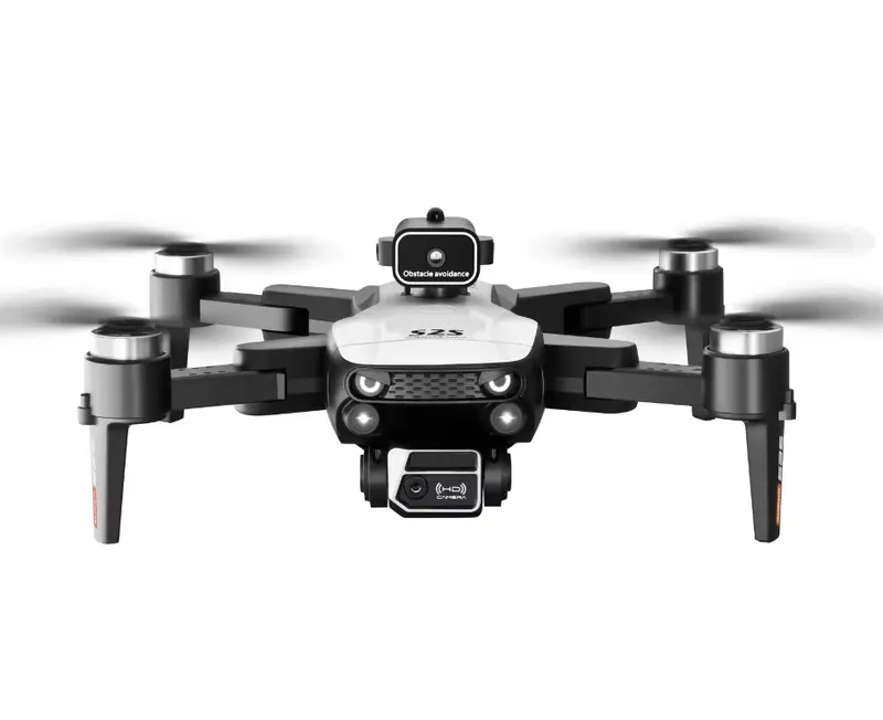 S2S mini drone with laser 4-way obstacle avoidance wide angle dual camera optical flow hovering brushless motor modern design metal plastic aluminium Accessories Blades Cable Charging Remote Control Chargeable beginner 1