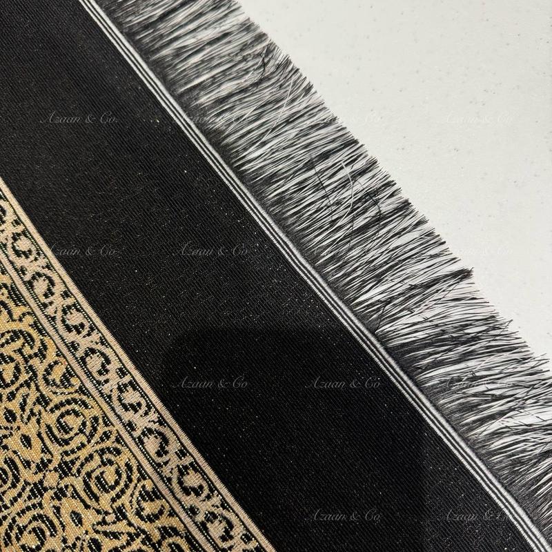 Kaaba Box Gift Set Door Pattern Prayer Mat & Tasbeeh Travel Mat in a box Muslim Islamic Gift Janamaz Salah Namaz soft prayermat prayermats heart prayerrug 4