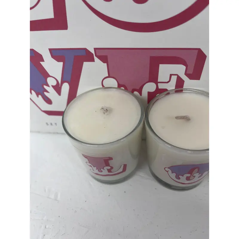 Moonpig LOVE set of 4 pure Soy scented candles Decor Gift Cozy Fragrance 5