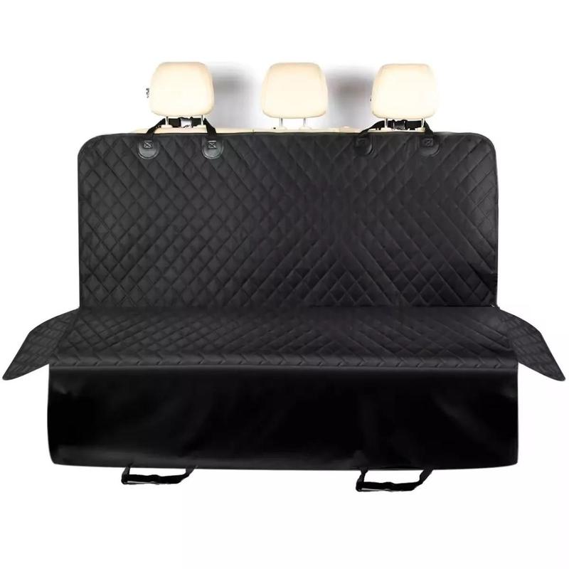 FOR LANCIA FLAVIA All Years -  Premium Quilted Dog Cat Pet Hammock Black Rear Car Seat Cover 1