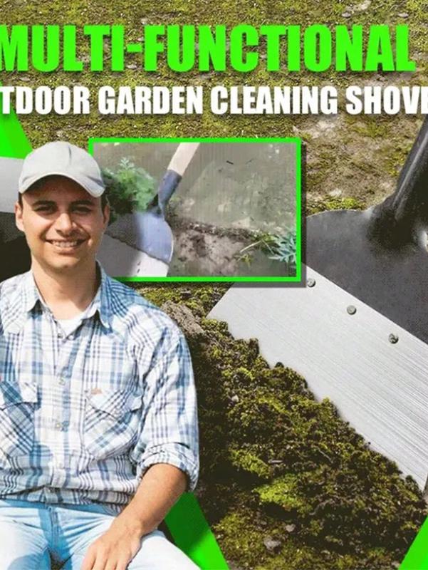 Multi-Functional Outdoor Garden Cleaning Shovel Steel Flat Shovel 7