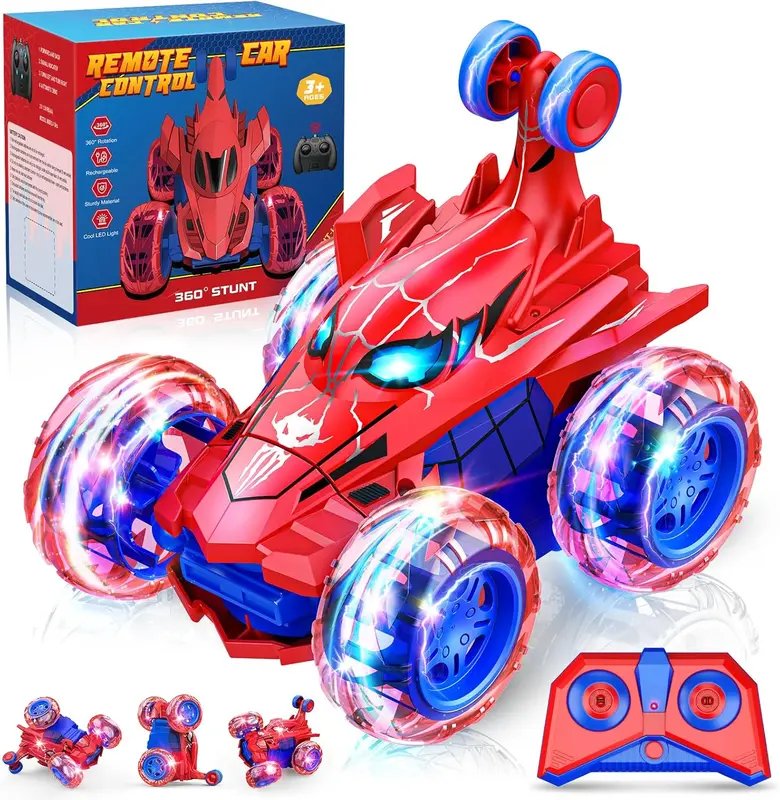 Remote Control Cars Toys for 3-10 Year Old Boys Girls, Monster Truck Boys Toys Age 3-12 Rc Car Christmas Xmas Gifts for Kids Stocking Fillers Gifts for 3-9 Year Old Boys Girls Kids Toys 0