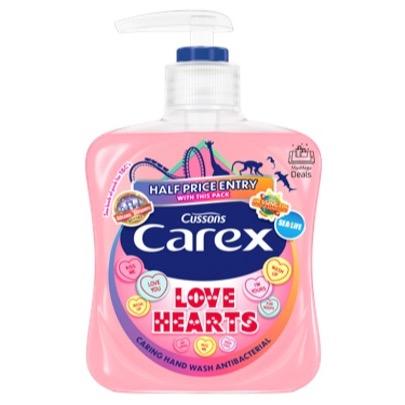Carex Love Hearts Antibacterial Handwash 6 X 250ML 1