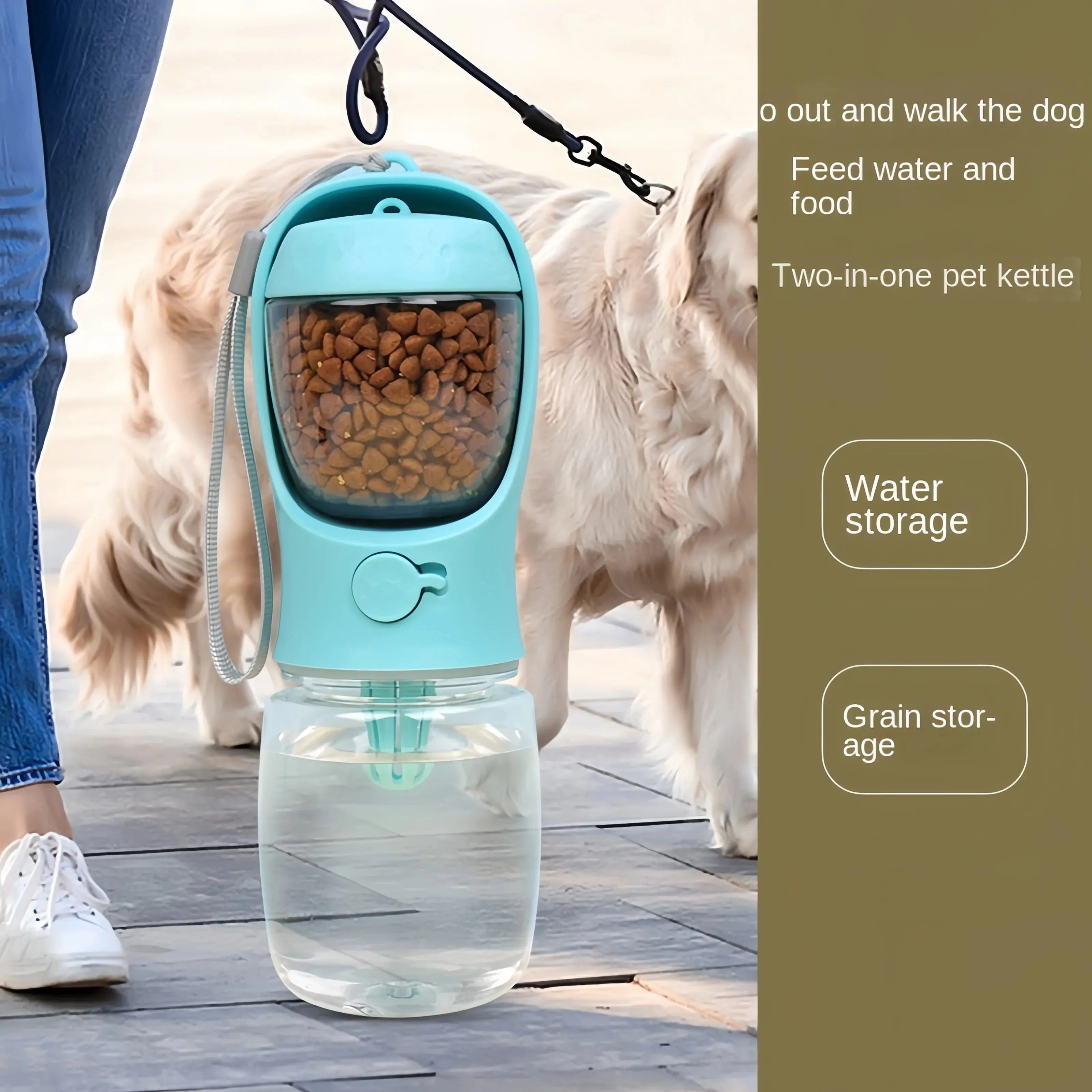 Travel Pet Water & Food - Portable Pet Carrier for Dogs and Cats
