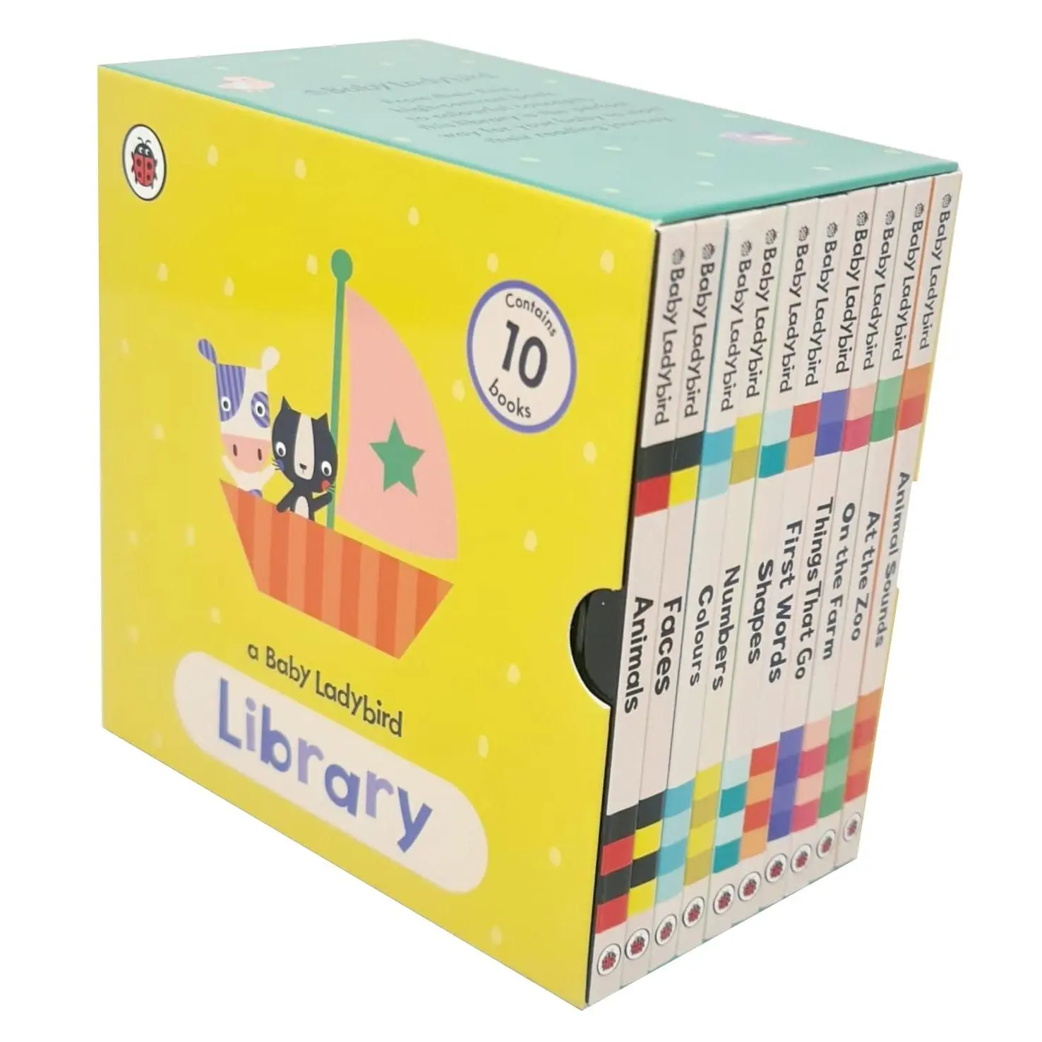A Baby Ladybird Library 10 Books Collection Set Animals, Faces, Colours Pack Board Book