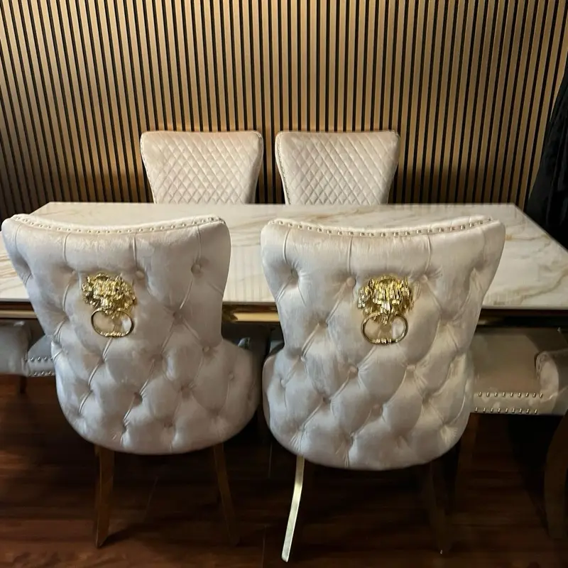 Kata Gold Louis with Cream Gold Victoria Chairs - 1.5M 2