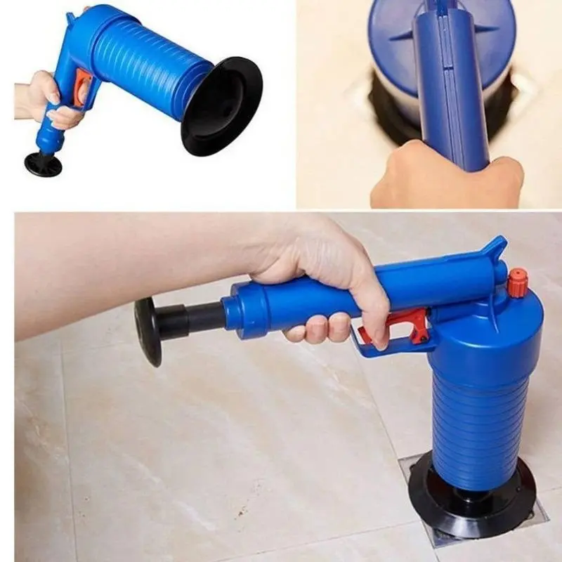 【2025】Pressure Drainage Pump with Accessories, Pneumatic Toilet Plunger, Manual Pump Cleaner, Air Pressure Drain Pump Pipe Dredge Tool for Toilet/Sink/Bathtub 4