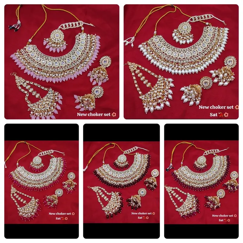 A001 ANTIQUE POLISH PATWA NECKLACE SET 0