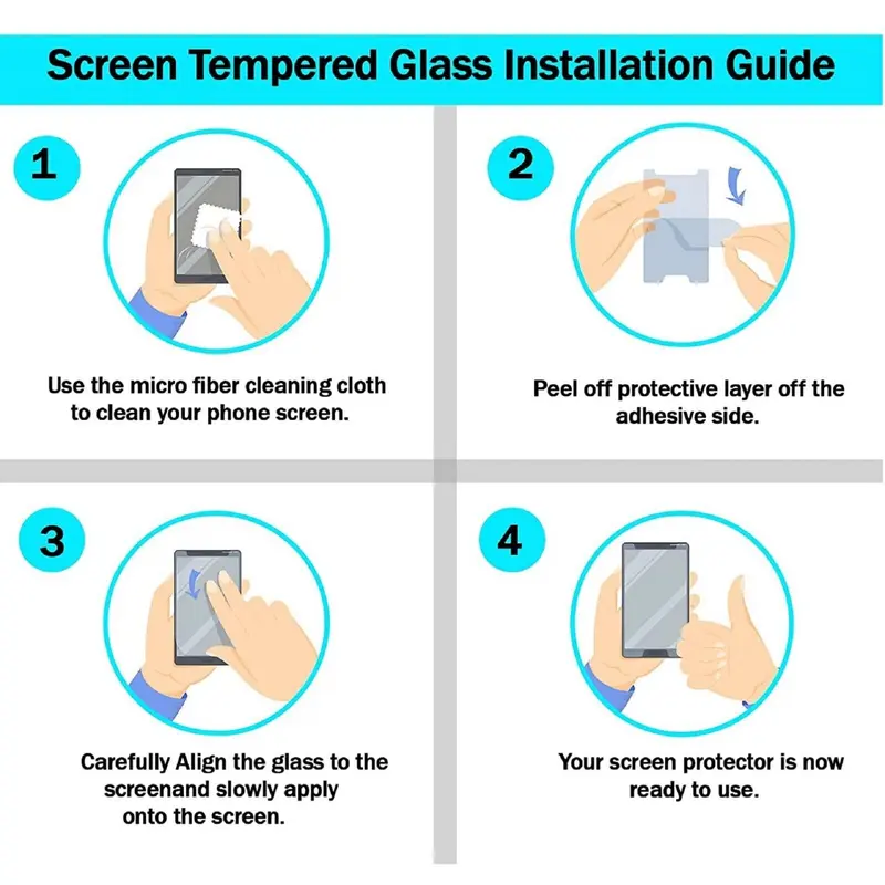 Screen Protector For Samsung Galaxy A34/A54/A14/ A04s/ A23/ 4G 5G Tempered Glass 6