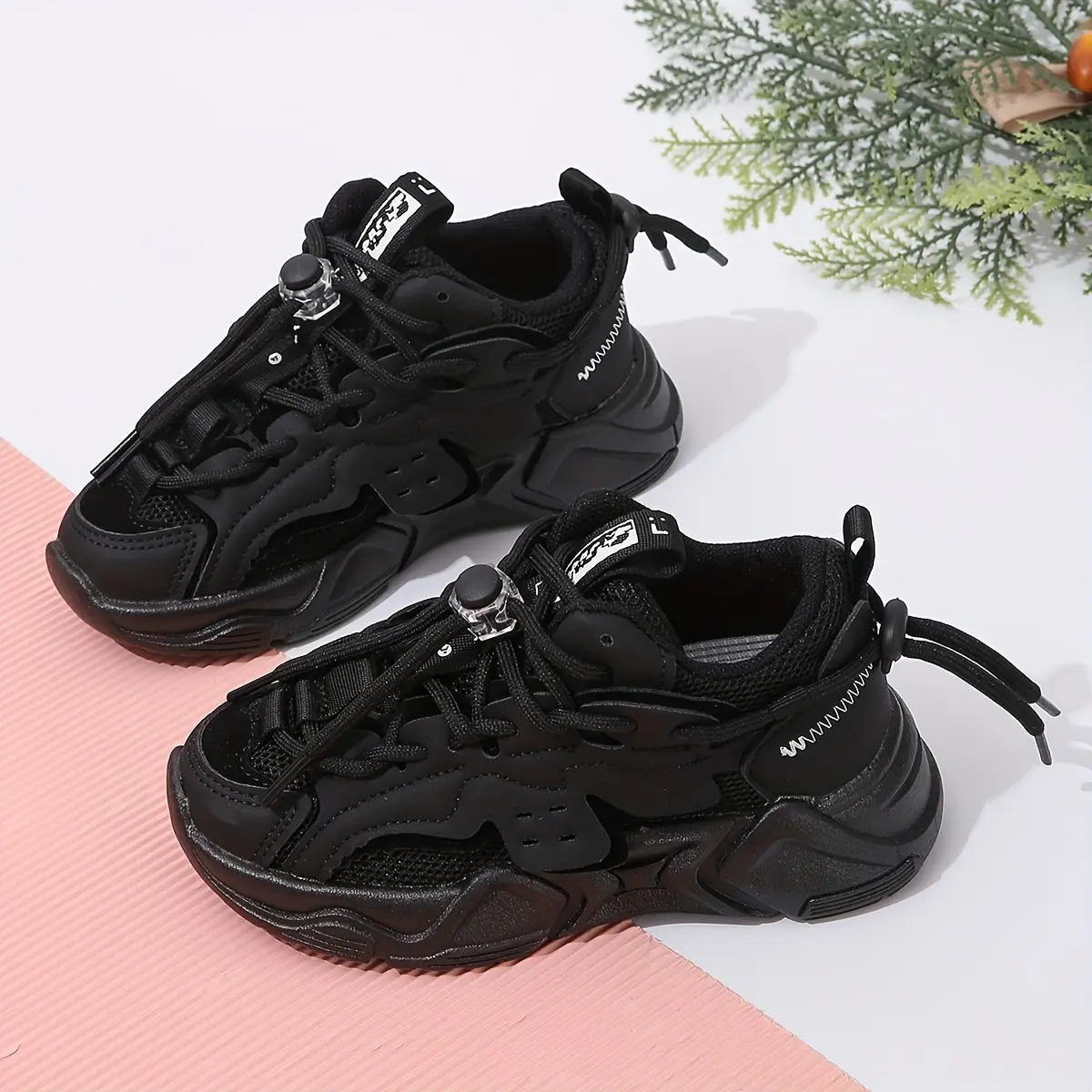 Unisex Kids' Casual Sports Sneakers with Breathable Mesh | PVC Low Top Shoes for Boys and Girls | Solid Pattern All-Season Athletic Footwear with Rubber Soles | Fabric Insole and Inner | Round Toe with Buckle Closure | Sun-Exposure Resistant |