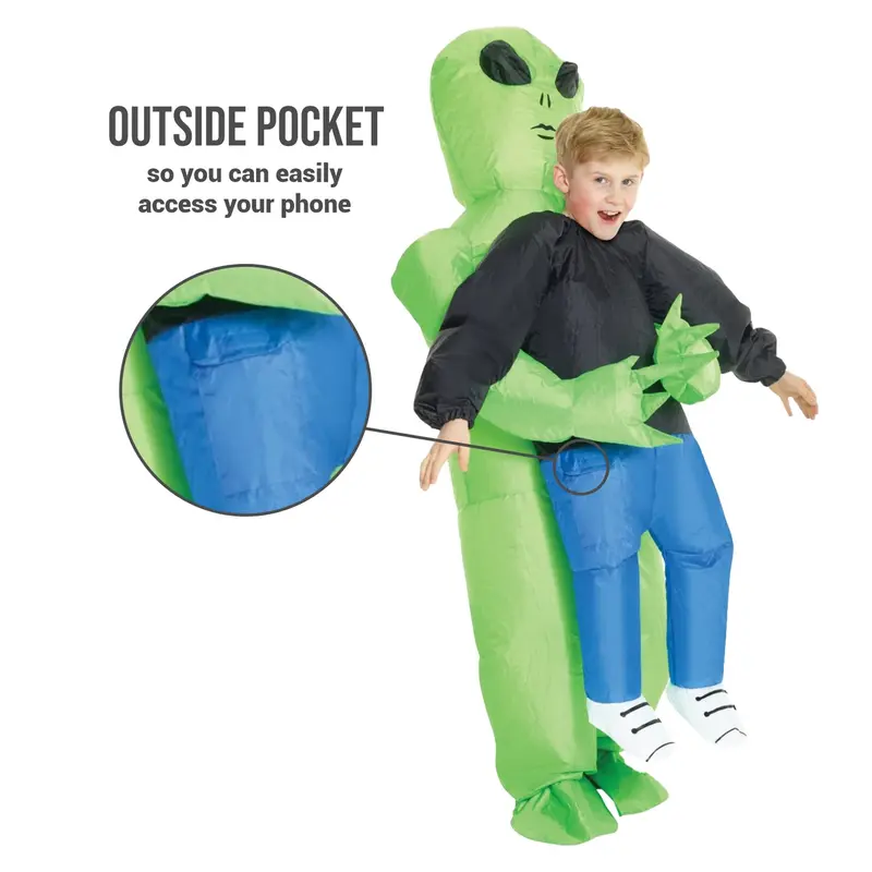 Morph Alien Costume for Kids, Inflatable Alien Costume, Abducted by Aliens Costume, Alien Blow Up Costume 3