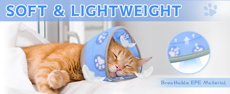 Product Introduction of Cat Cone Collar Soft to Stop Licking After Surgery, Adjustable Soft Cat Recovery Collar for Small Dogs, Puppies and Kittens 2