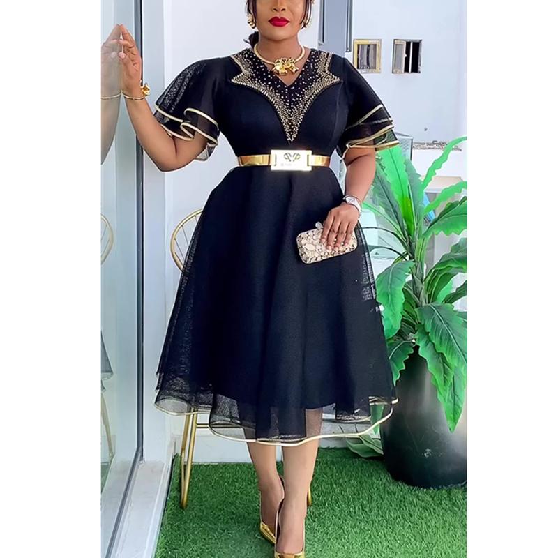 African Dresses for Women Plus Size Africa Clothes Dashiki Ankara Turkey Outfits Gown Elegant Muslim Wedding Party Long Dress 3
