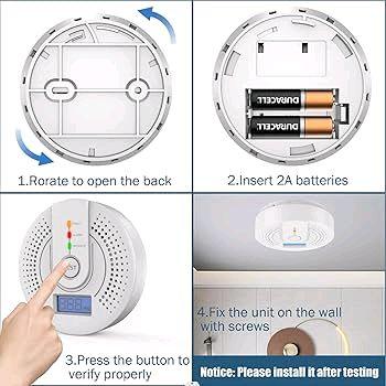 Carbon Monoxide Detector with Sensor Alarm for Home Safety 8